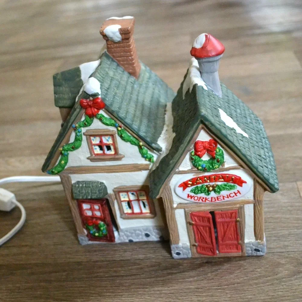 Santa's Workshop LED Lightup Village House Christmas Decor